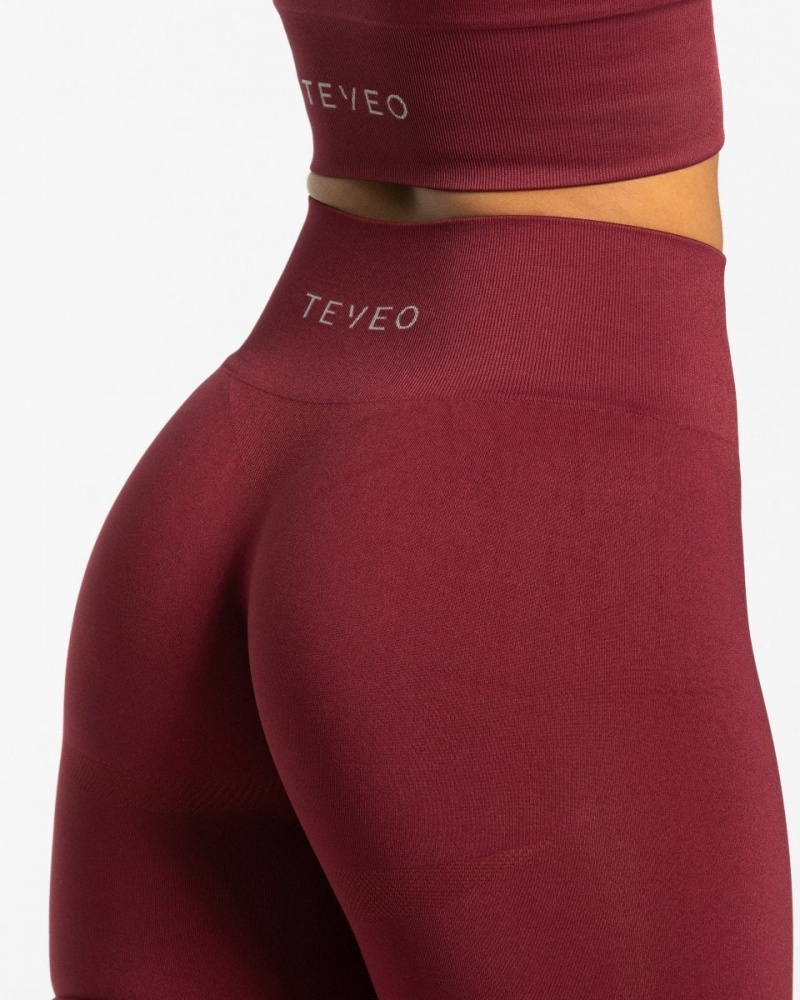 Short Teveo Classy Femme Bordeaux Rouge | 8249-RAFZJ