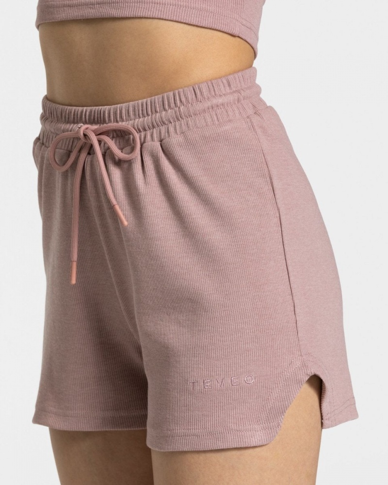 Short Teveo Lounge Femme Rose | 6104-JXQZW