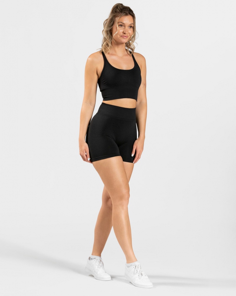 Short Teveo Statement Scrunch Femme Noir | 5436-ECITD