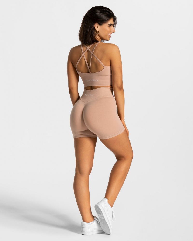 Short Teveo Statement Scrunch Femme Rose | 0381-PLGVD