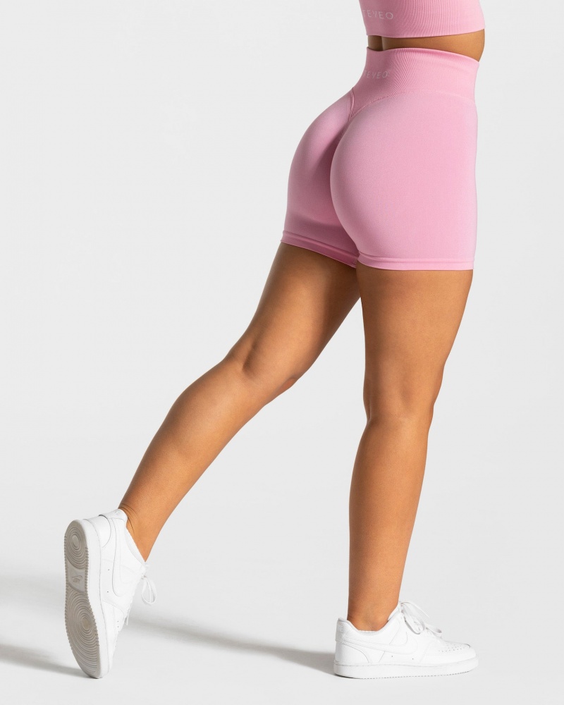 Short Teveo Statement Scrunch Femme Rose | 7451-LIOKM