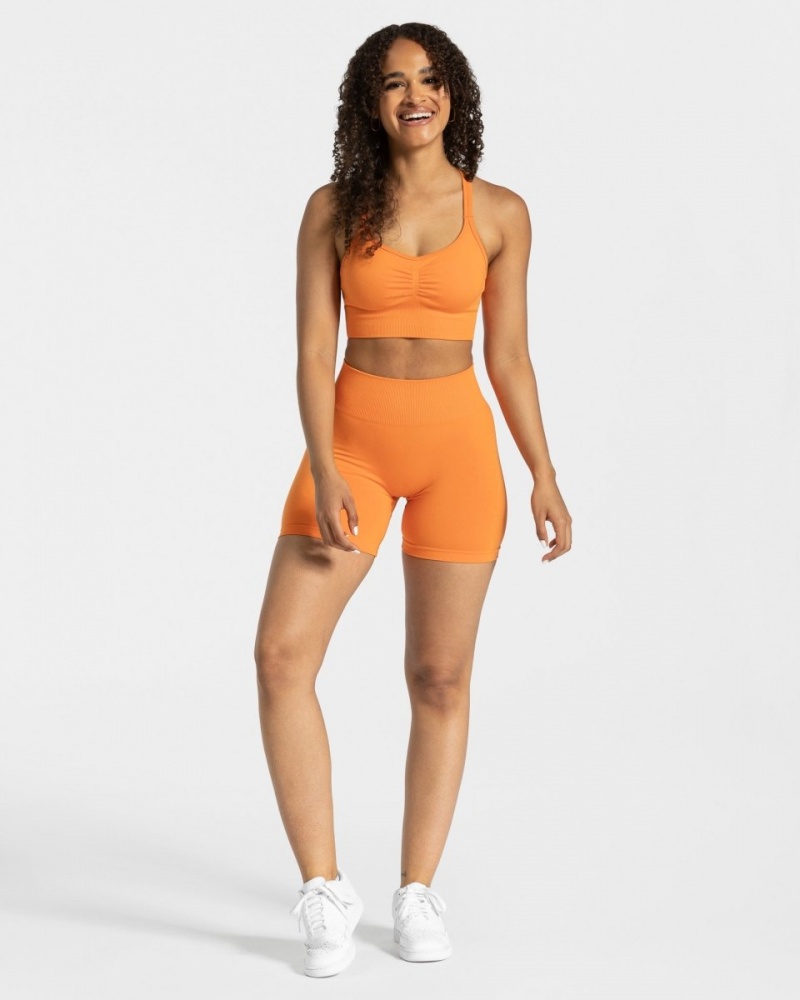 Short Teveo Timeless Femme Orange | 0845-MWYHZ