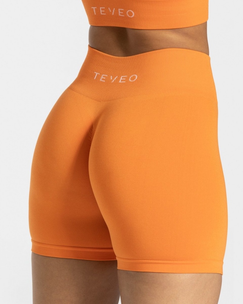 Short Teveo Timeless Femme Orange | 0845-MWYHZ