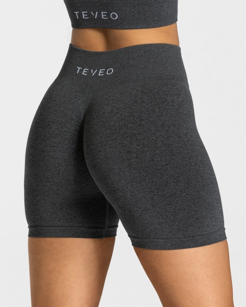 Short Teveo Timeless Scrunch Femme Grise Foncé | 6970-GRYCF