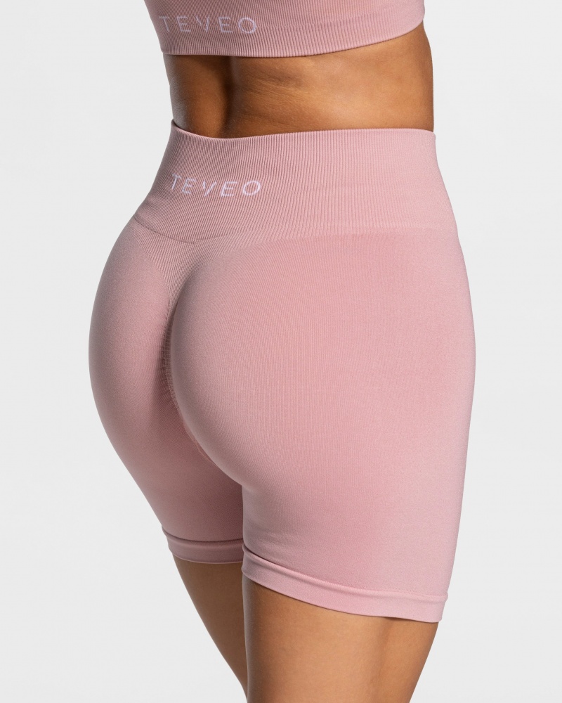 Short Teveo Timeless Scrunch Femme Rose | 8956-WBHYJ