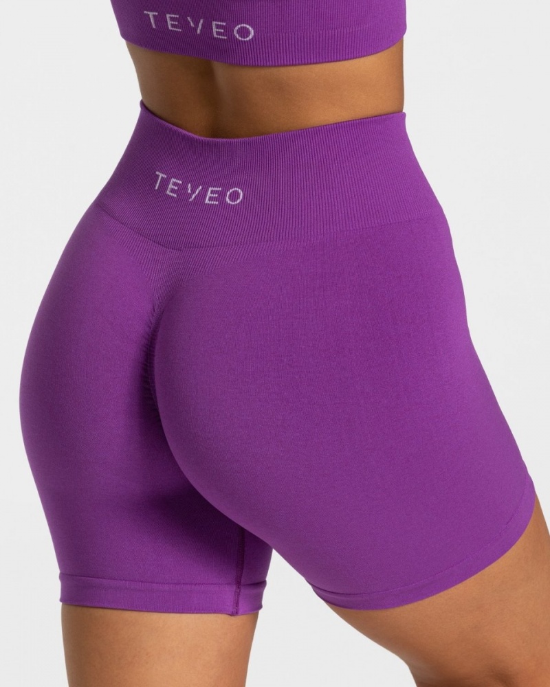 Short Teveo Timeless Scrunch Femme Violette | 2893-PBUKY