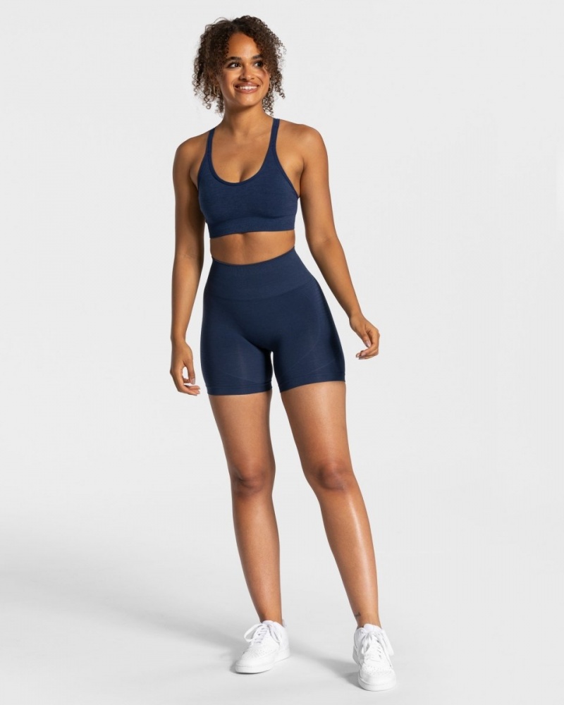 Short Teveo True Femme Bleu Foncé | 6450-AVEZG