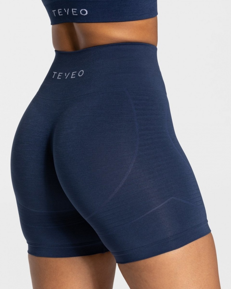 Short Teveo True Femme Bleu Foncé | 6450-AVEZG