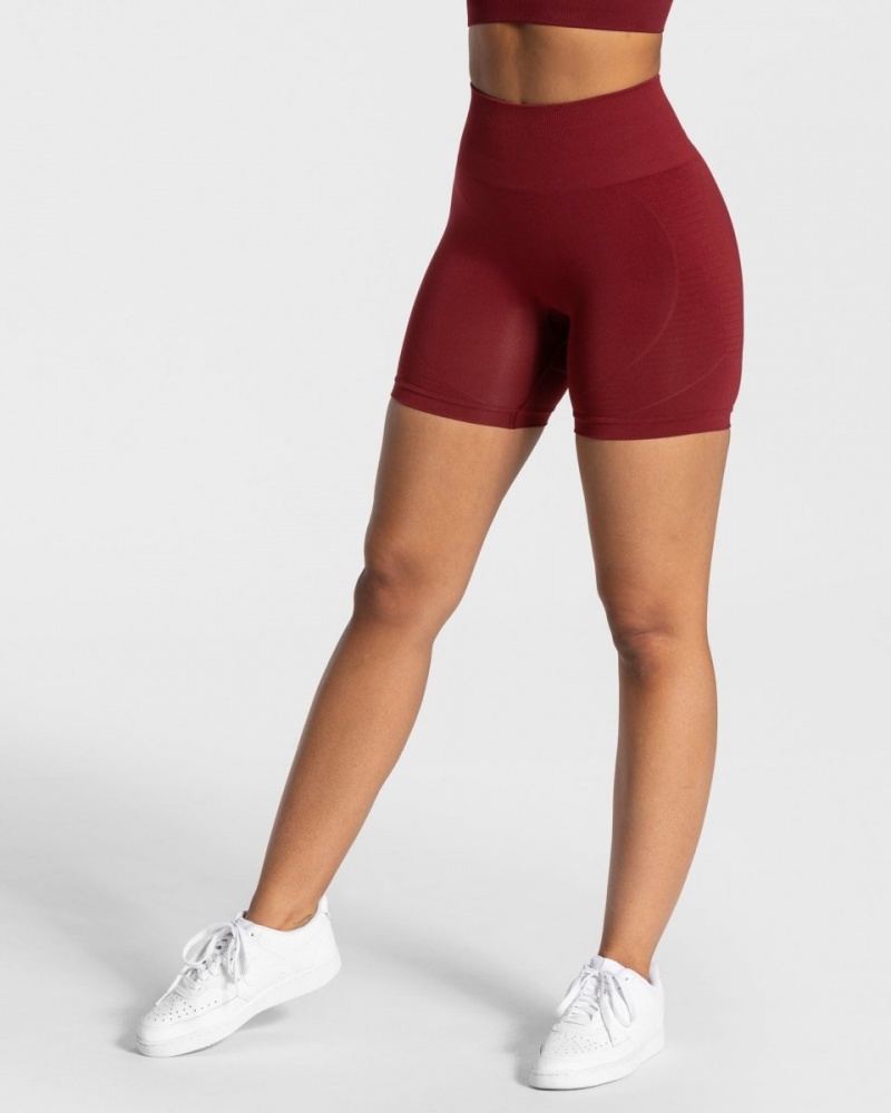 Short Teveo True Femme Bordeaux Rouge | 0857-QENAH