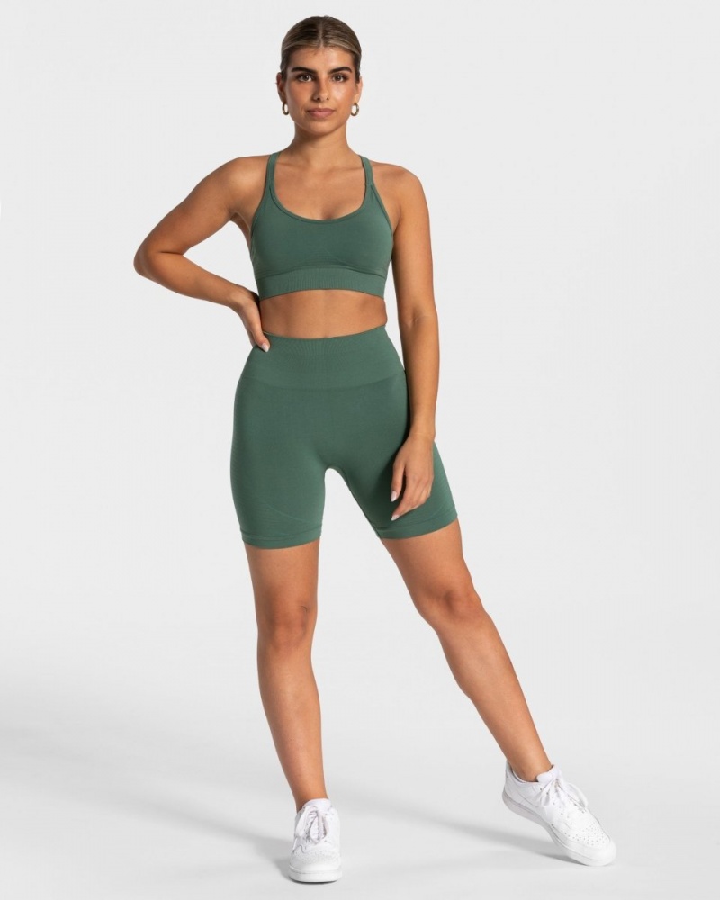 Short Teveo True Femme Vert Foncé | 3948-OPIHG