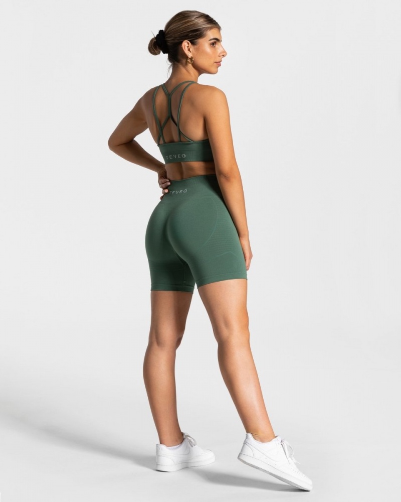 Short Teveo True Femme Vert Foncé | 3948-OPIHG