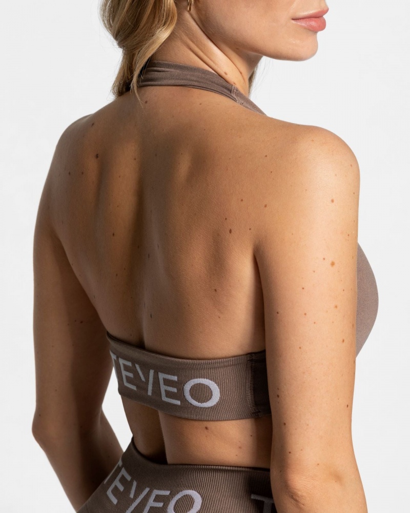 Soutien Gorge Teveo Signature Twisted Femme Beige | 6280-XHMCK