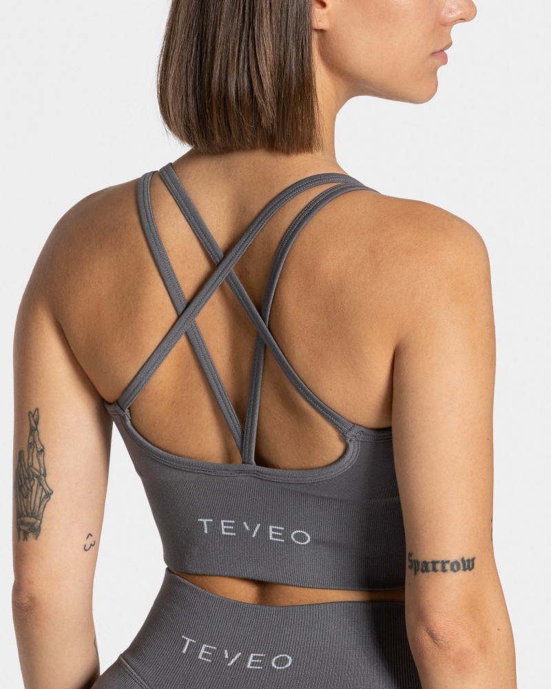 Soutien Gorge Teveo Statement Femme Grise Foncé | 5629-VBSLX