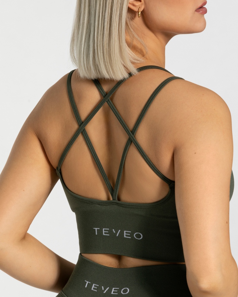 Soutien Gorge Teveo Statement Femme Kaki | 1845-AEOWP