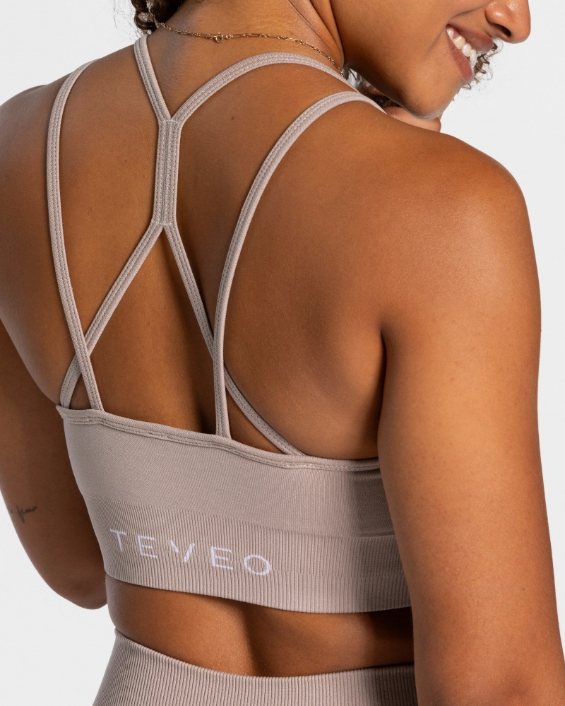 Soutien Gorge Teveo Timeless Scrunch Femme Grise | 9164-NSJZW