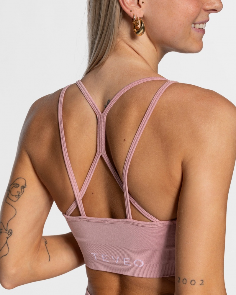 Soutien Gorge Teveo Timeless Scrunch Femme Rose | 7018-PLHEW