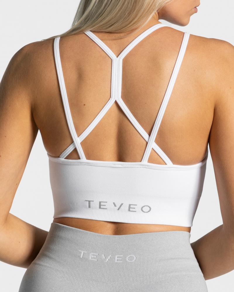 Soutien Gorge Teveo Timeless Scrunch Femme Blanche | 9512-ZKLTX