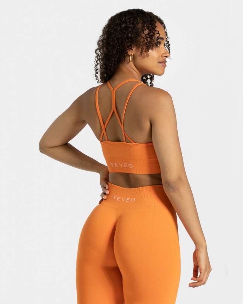 Soutien Gorge Teveo Timeless Scrunch Femme Orange | 7564-SKWZU