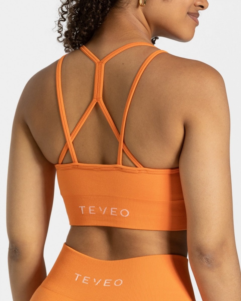 Soutien Gorge Teveo Timeless Scrunch Femme Orange | 7564-SKWZU