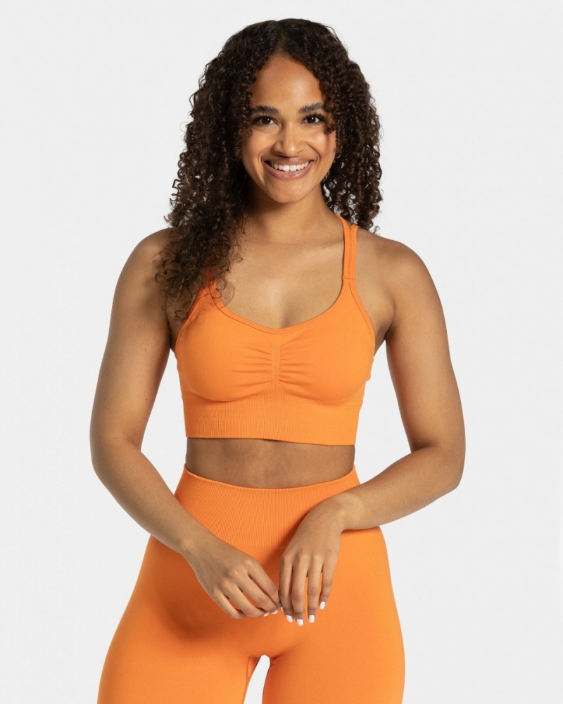 Soutien Gorge Teveo Timeless Scrunch Femme Orange | 7564-SKWZU