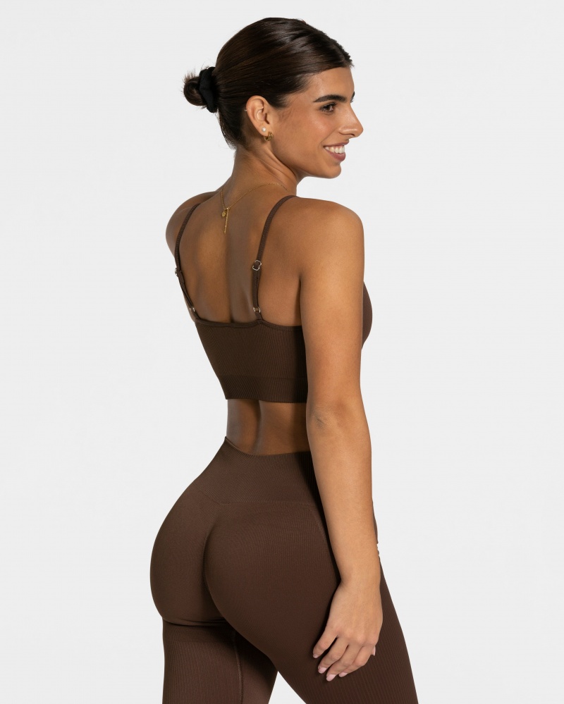 Soutien Gorge Teveo Élégant Femme Marron Foncé | 7459-GWNVU