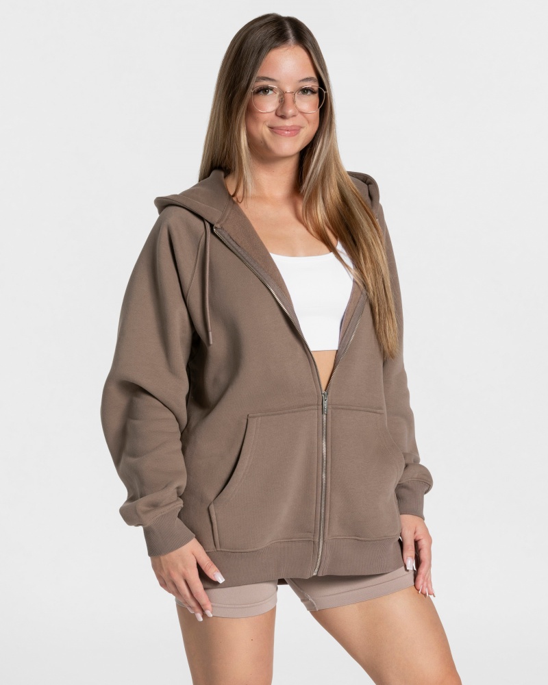 Vestes Teveo Candy Oversized Femme Beige | 9248-HUWFY