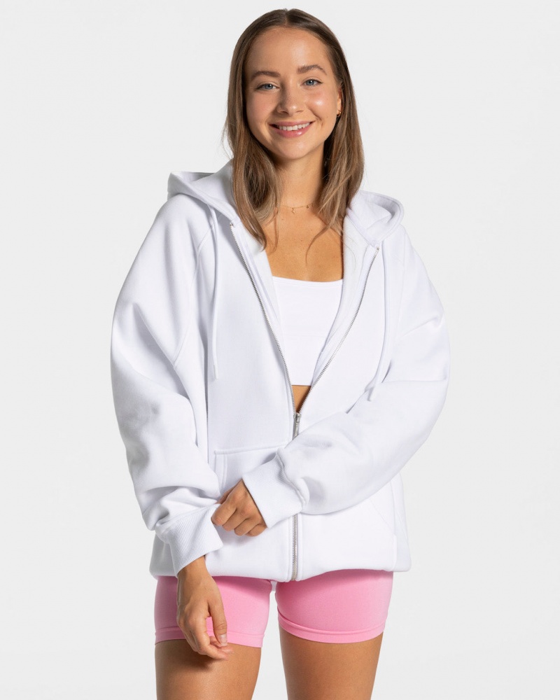 Vestes Teveo Candy Oversized Femme Blanche | 3520-CMOST