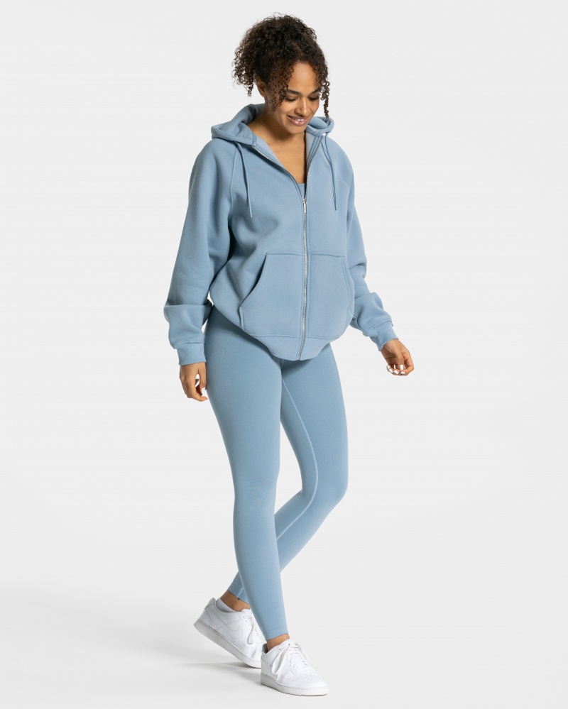 Vestes Teveo Statement Oversized Femme Grise Bleu | 1730-BTWJN