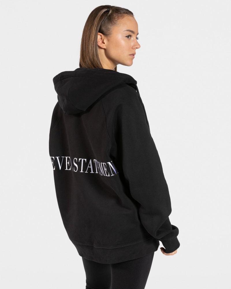 Vestes Teveo Statement Oversized Femme Noir | 2364-SZPWI