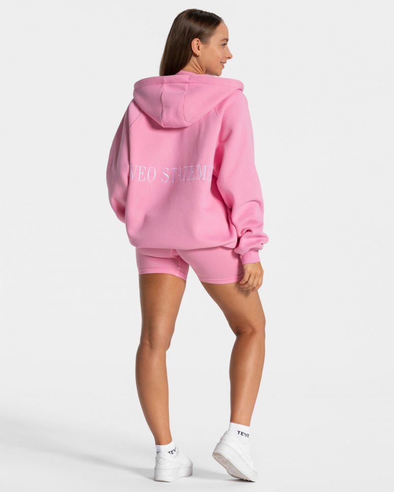 Vestes Teveo Statement Oversized Femme Rose | 8417-ZYQGV