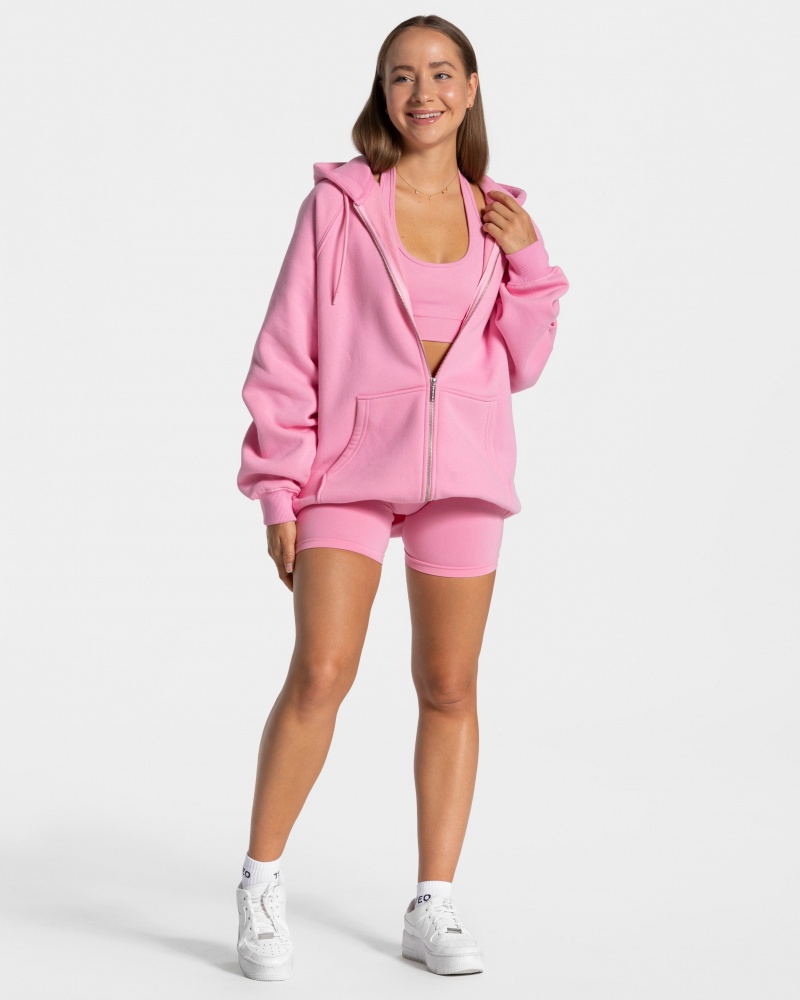 Vestes Teveo Statement Oversized Femme Rose | 8417-ZYQGV