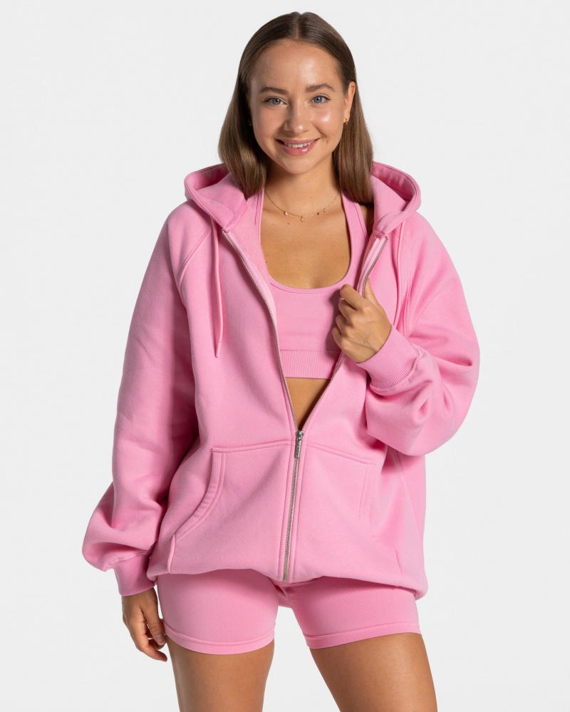 Vestes Teveo Statement Oversized Femme Rose | 8417-ZYQGV