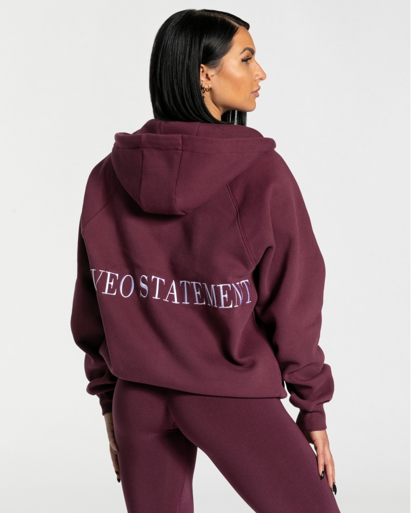 Vestes Teveo Statement Oversized Femme Violette | 4078-BRVMQ